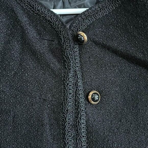 Y2K Women's 90’ Vintage Katie Brooke Blazer Black - size 12 - Picture 4 of 4